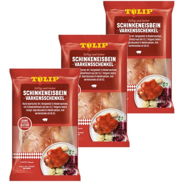TULIP Wurstkonserve 600g Schinkeneisbein Eisbein gepökelt Schweinehaxe Schwarte, 600 g