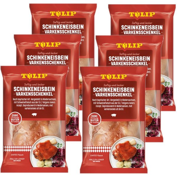 TULIP Wurstkonserve 600g Schinkeneisbein Eisbein gepökelt Schweinehaxe Schwarte, 600 g