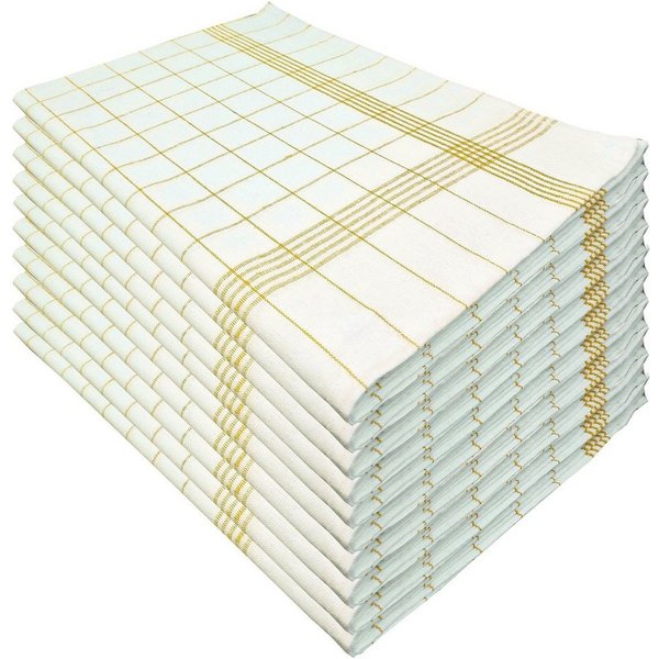 Tulpe Heimtextilien Geschirrtuch in Farben blau, rot, grau, schwarz, rosa, braun, (10er Set), 50x70 cm, 100% Baumwolle, Geschirrtücher, Küchentücher, Trockentuc