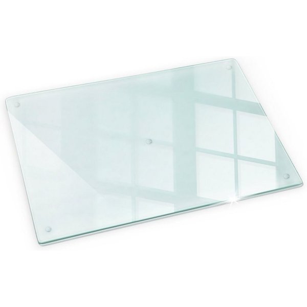 Tulup Herd-Abdeckplatte Induktionsschutz Glas Spritzschutz Glasschneideplatte Transparent, (1 tlg), Gummifüße