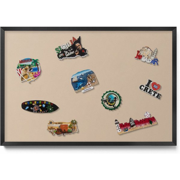 Tulup Magnettafel mit schwarzem Rahmen, einfarbigen Farben, für das Homeoffice, Magnetisches Memoboard Dekorative für Erinnerungen