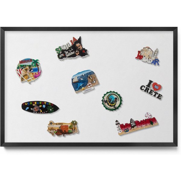 Tulup Magnettafel mit schwarzem Rahmen, einfarbigen Farben, für das Homeoffice, Magnetisches Memoboard Dekorative für Erinnerungen