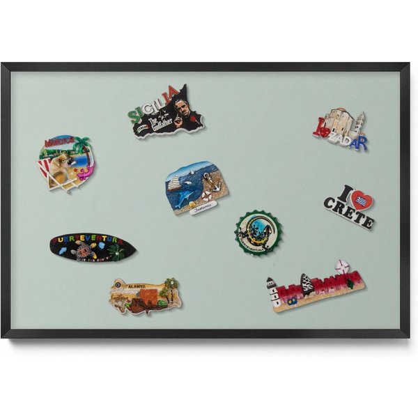 Tulup Magnettafel mit schwarzem Rahmen, einfarbigen Farben, für das Homeoffice, Magnetisches Memoboard Dekorative für Erinnerungen