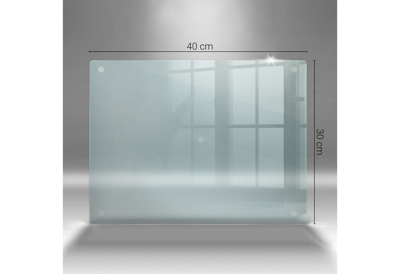 Tulup Schneidebrett Transparent Küchenbrett Servierbretter, (1-St), Gummifüße – Bild 4 von 5