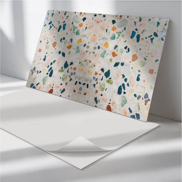 Tulup Spritzschutz Wandverkleidung Steinmosaikmuster Spritzschutz Küchenrückwand, (1-tlg)