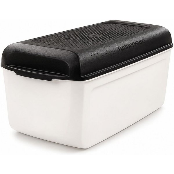 TUPPERWARE Brotkasten BrotMax Junior 2 weiß schwarz Brotkasten