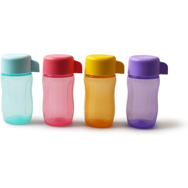TUPPERWARE Trinkflasche Eco 90 ml lila + rosa + orange + blau Vitamin Shot