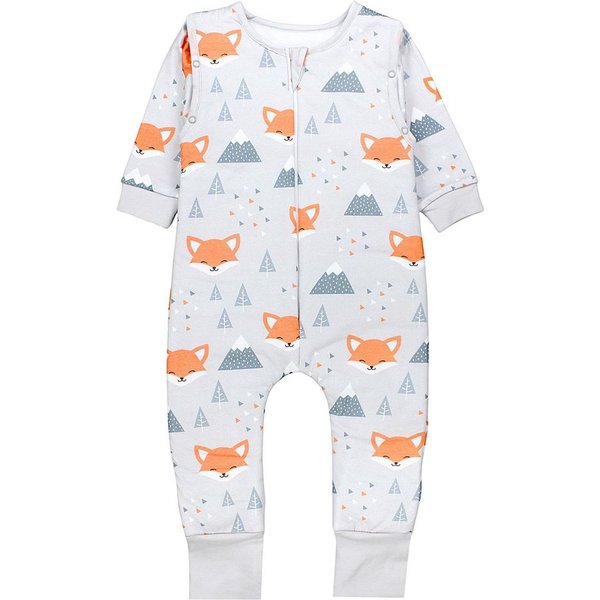 TupTam Babyschlafsack 2.5 TOG Schlafsack BIO-Baumwolle mit Beinen und Ärmeln Herbst Winter