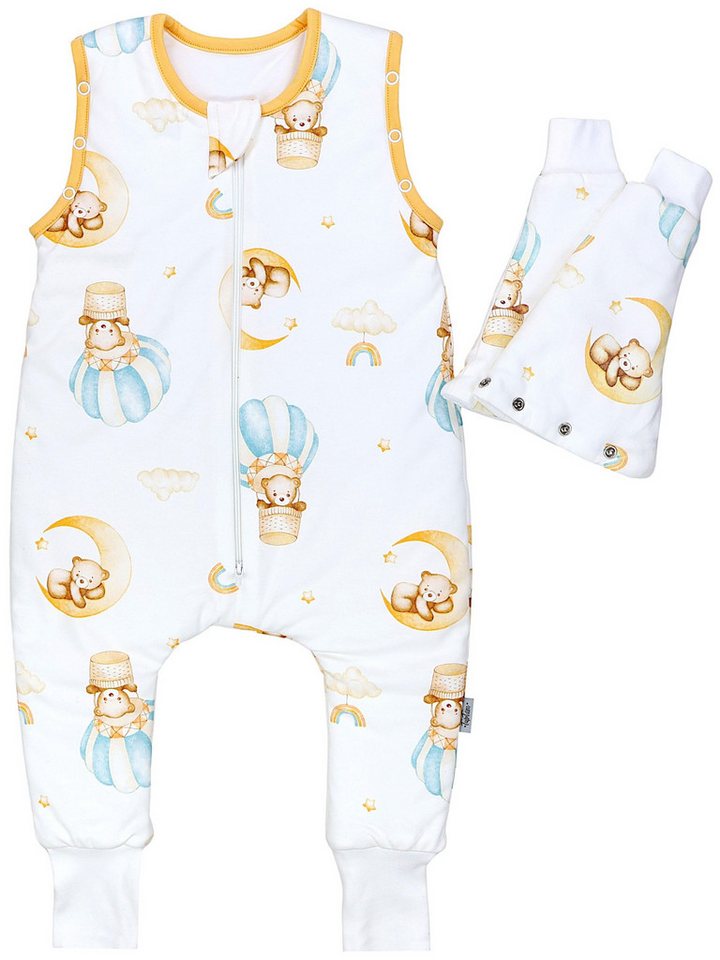 TupTam Babyschlafsack Schlafsack mit Beinen, abnehmbare Ärmel 2.5 TOG Ganzjahr – Bild 3 von 5