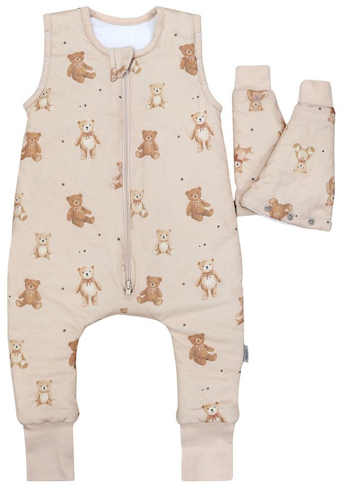 TupTam Babyschlafsack Schlafsack mit Beinen, abnehmbare Ärmel 2.5 TOG Ganzjahr – Bild 4 von 5