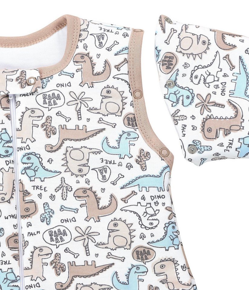TupTam Babyschlafsack Schlafsack mit Beinen, abnehmbare Ärmel 2.5 TOG Ganzjahr – Bild 3 von 5