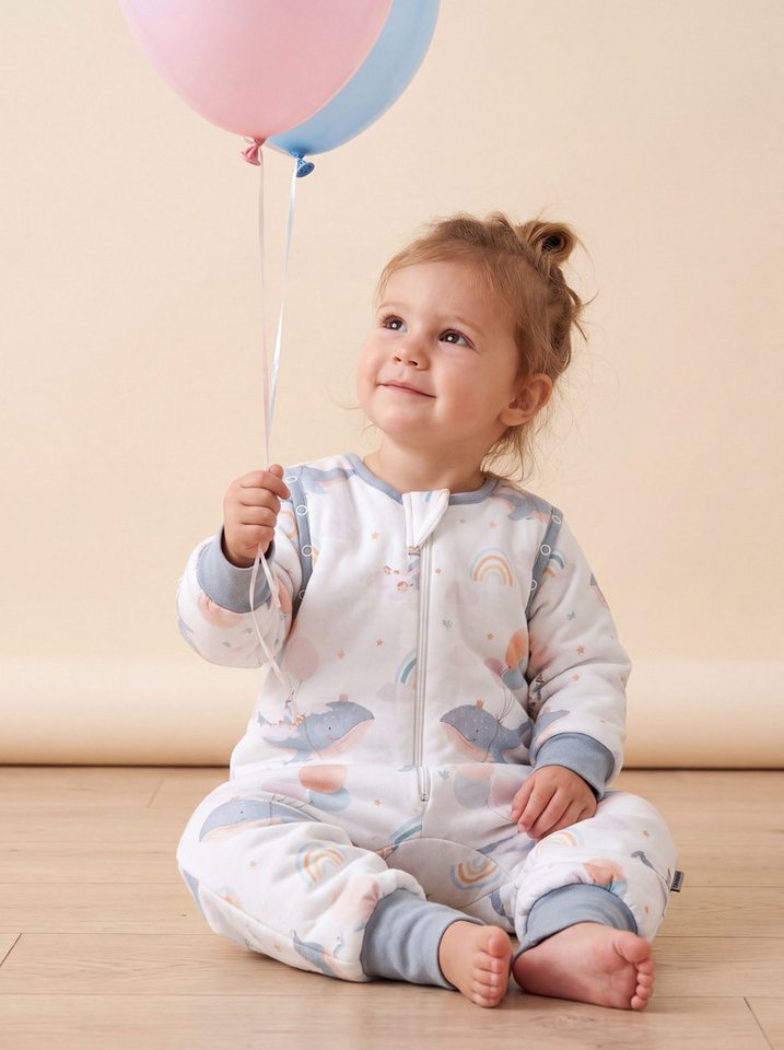 TupTam Babyschlafsack Schlafsack mit Beinen, abnehmbare Ärmel 2.5 TOG Ganzjahr – Bild 3 von 5