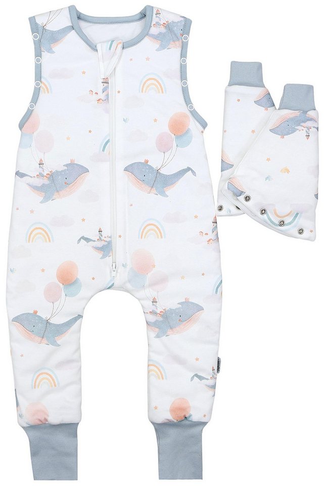TupTam Babyschlafsack Schlafsack mit Beinen, abnehmbare Ärmel 2.5 TOG Ganzjahr – Bild 4 von 5