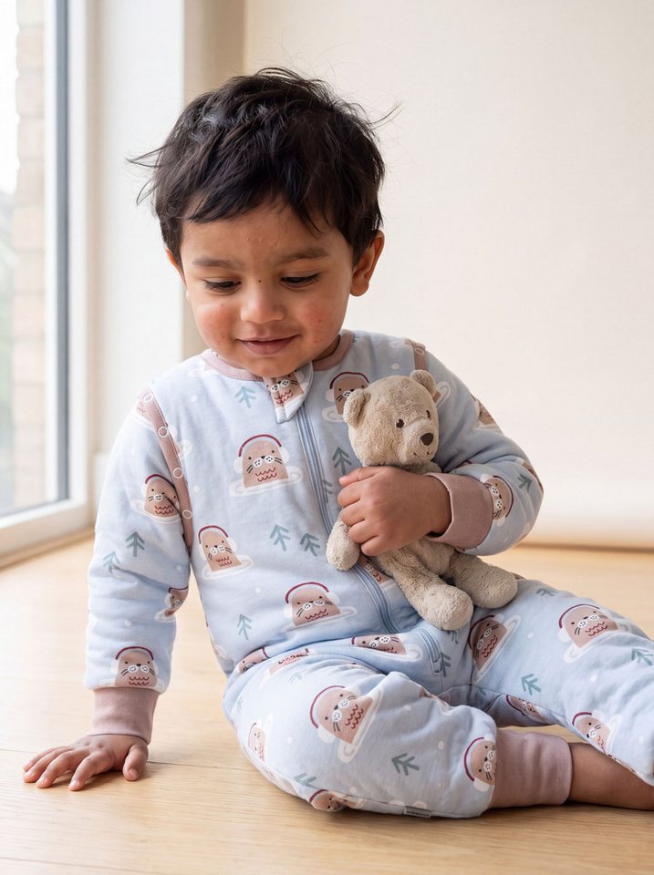 TupTam Babyschlafsack Schlafsack mit Beinen, abnehmbare Ärmel 2.5 TOG Ganzjahr – Bild 3 von 5