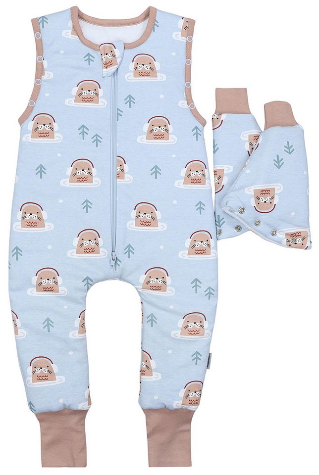 TupTam Babyschlafsack Schlafsack mit Beinen, abnehmbare Ärmel 2.5 TOG Ganzjahr – Bild 4 von 5