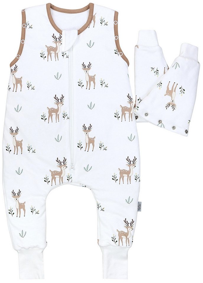 TupTam Babyschlafsack Schlafsack mit Beinen, abnehmbare Ärmel 2.5 TOG Ganzjahr – Bild 5 von 5
