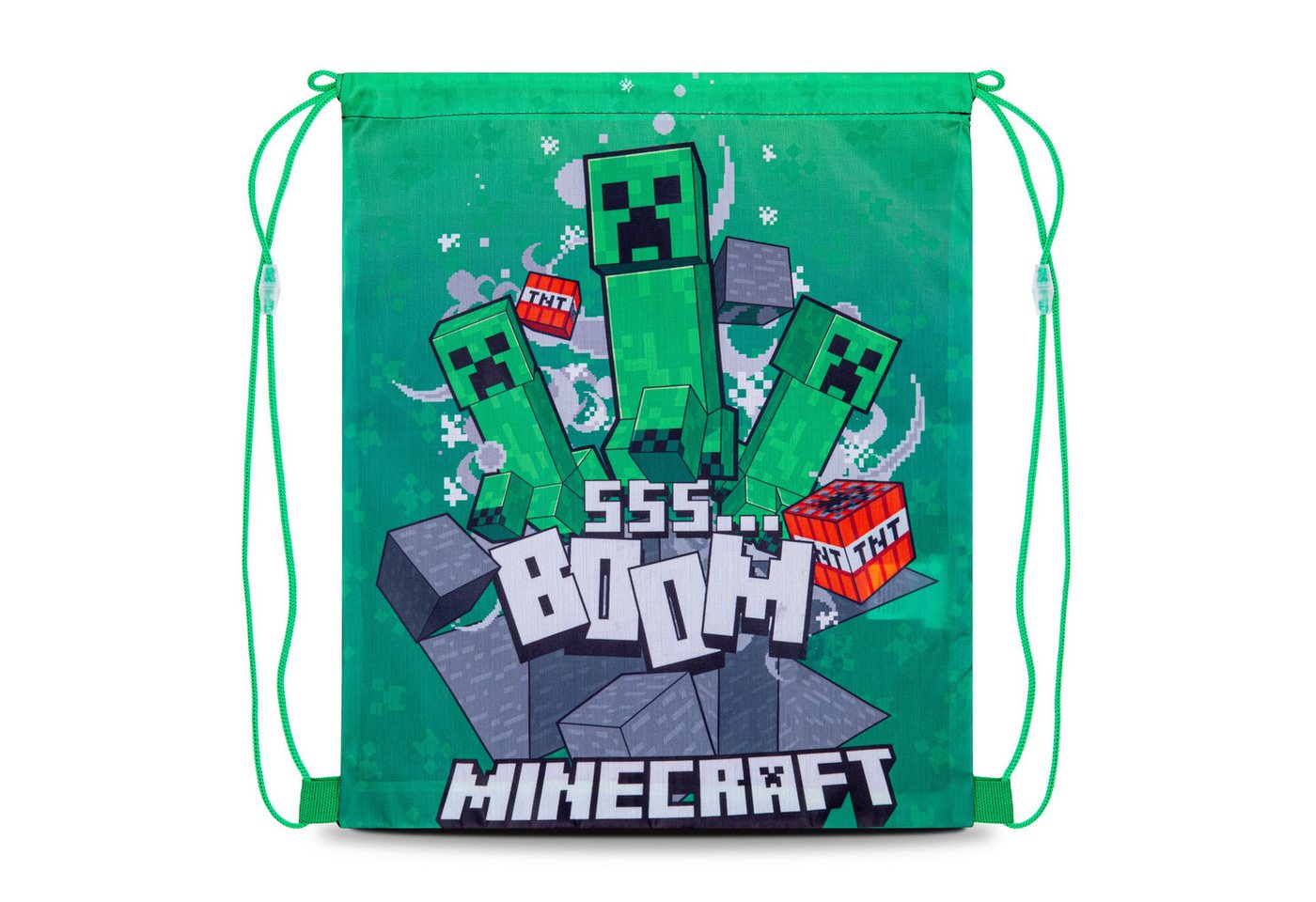 Minecraft Turnbeutel Minecraft Turnbeutel Sportbeutel, Creeper Design – Bild 2 von 3
