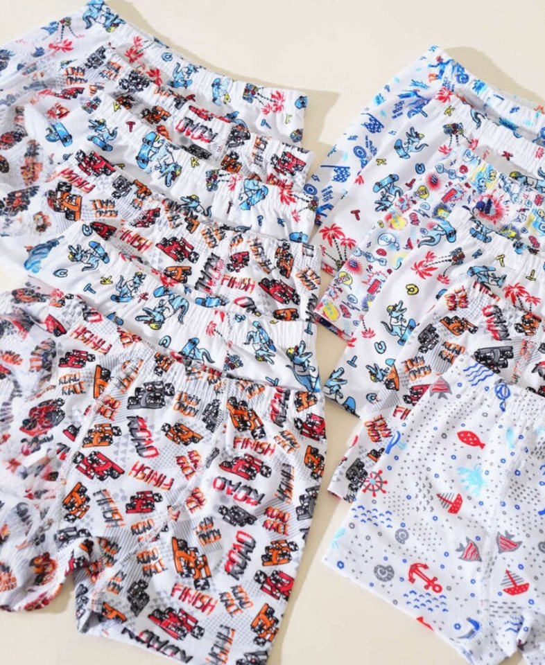 Tutku Elit Boxershorts Jungen 6er Pack Baumwolle elastisch Kinder Unterwäsche (6-teiliges Set) Hautfreundliches Material mit elastischem Komfortbund – Bild 4 von 4
