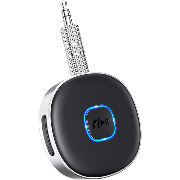 TUWENA AUX Auto, Drahtloser KFZ Bluetooth 5.3 Empfänger, Auto Equalizer Bluetooth-Adapter, für Heim-Stereo/Kabelgebundene Kopfhörer, 16 Stunden Spielzeit