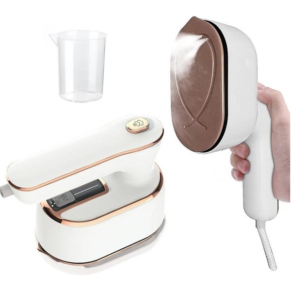 TUWENA Dampfbügeleisen Dampfbügeleisen, 180° Faltbares Handdampfbügler, Mini Reisebügeleisen, 20 Sekunden Schnelles Aufheizen für Zuhause und Reisegebrauch