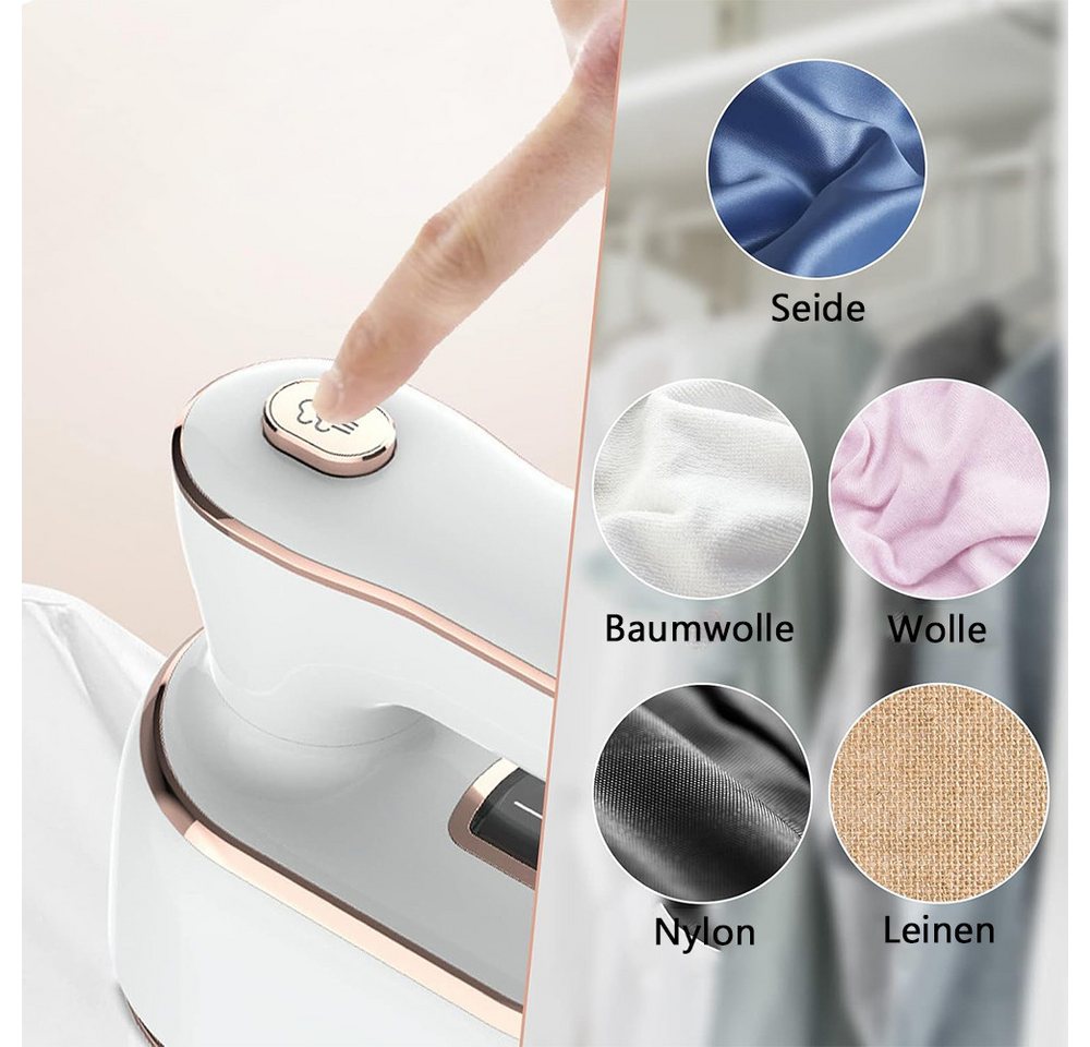 TUWENA Dampfbügeleisen Dampfbügeleisen, 180° Faltbares Handdampfbügler, Mini Reisebügeleisen, 20 Sekunden Schnelles Aufheizen für Zuhause und Reisegebrauch – Bild 5 von 5
