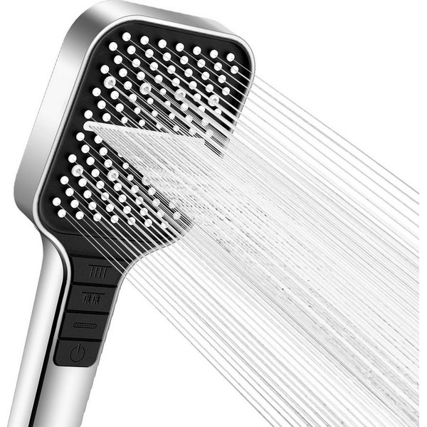 TUWENA Handbrause 7 Strahlarten Duschkopf Regendusche Gross Duschbrause Druckerhöhend