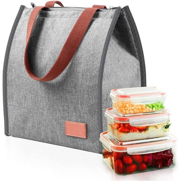 TUWENA Kühltasche 10L Lunchtasche, Faltbar Kühltasche mit Folienfutter für Arbeit Schule