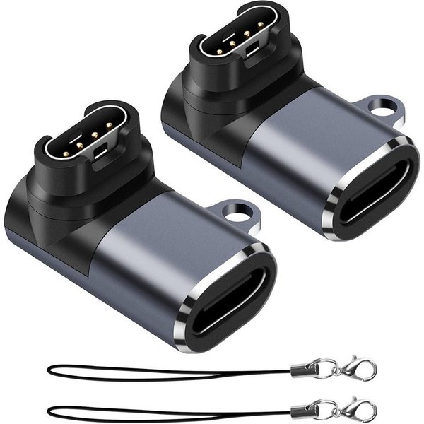 TUWENA Ladeanschluss mit Staub Stecker Kompatibel mit Garmin USB-Ladegerät (2-tlg)