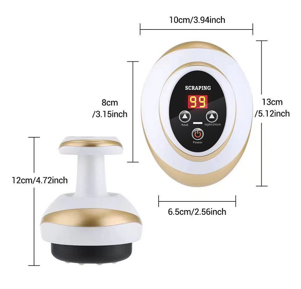 TUWENA Massagegerät Lymphdrainage Gerät Cellulite Massagegerät, 4-in-1Massagegerät, Zur Hautstraffung&Durchblutung,Anti-Cellulite Massage für den Körper – Bild 2 von 5