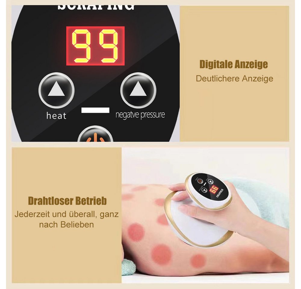TUWENA Massagegerät Lymphdrainage Gerät Cellulite Massagegerät, 4-in-1Massagegerät, Zur Hautstraffung&Durchblutung,Anti-Cellulite Massage für den Körper – Bild 3 von 5