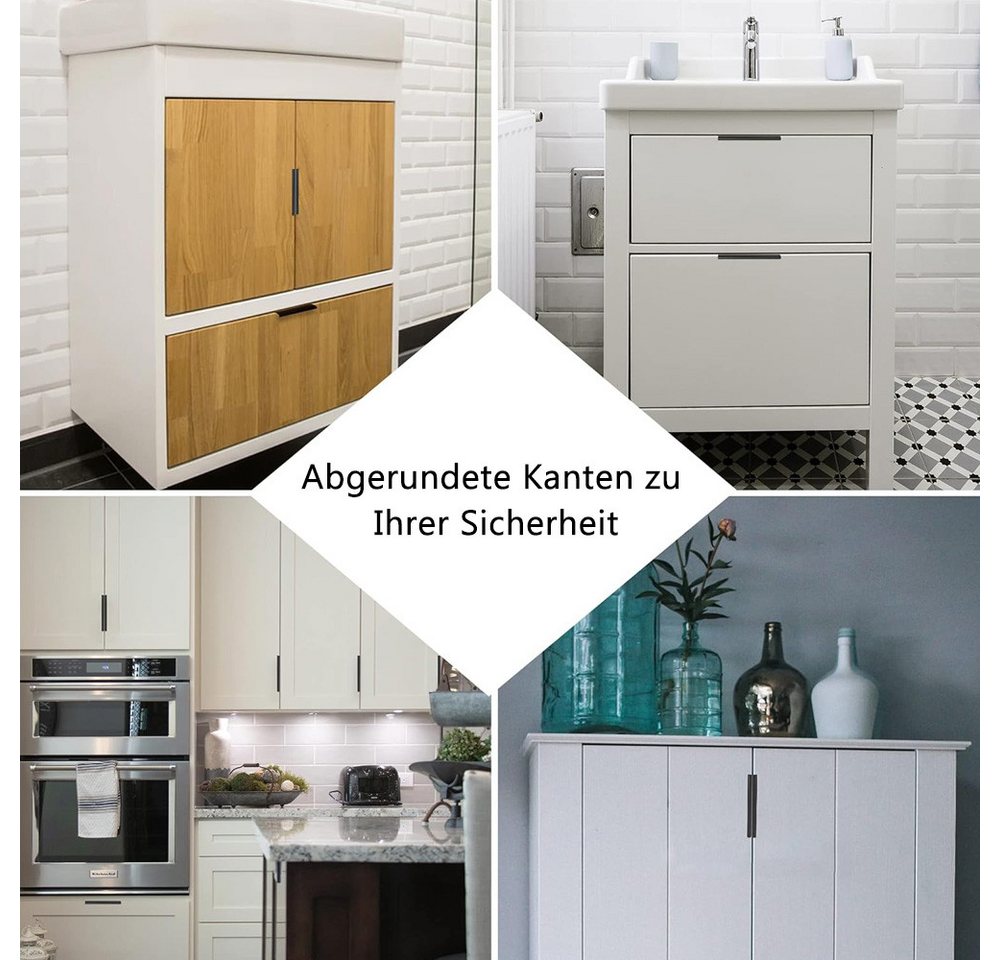 TUWENA Möbelgriff 10 Stück Verdeckter Möbelgriffe mit Schrauben, Schubladengriffe – Bild 5 von 5