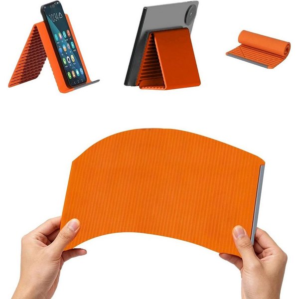 TUWENA Smartphone-Halterung Handy-Halterung, Rutschfester Mobilfunkhalte, Smartphone-Halterung, (Aluminiumkern, biegsam, faltbar, kratzschützend, universell kom