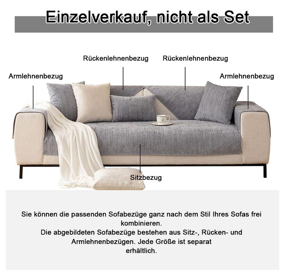 TUWENA Sofabezug Sofabezüge, Schutzbezüge für 1-, 2- und 3-Sitzer-Sofas – Bild 2 von 5