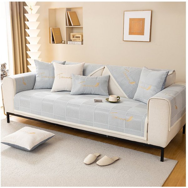 TUWENA Sofahusse Sofaschoner Rutschfest,Couch Überzug L Form 1/2/3/4 Sitzer,Sofabezug, Sofadecken für Sitzfläche, Universelle Sofa Überwurf