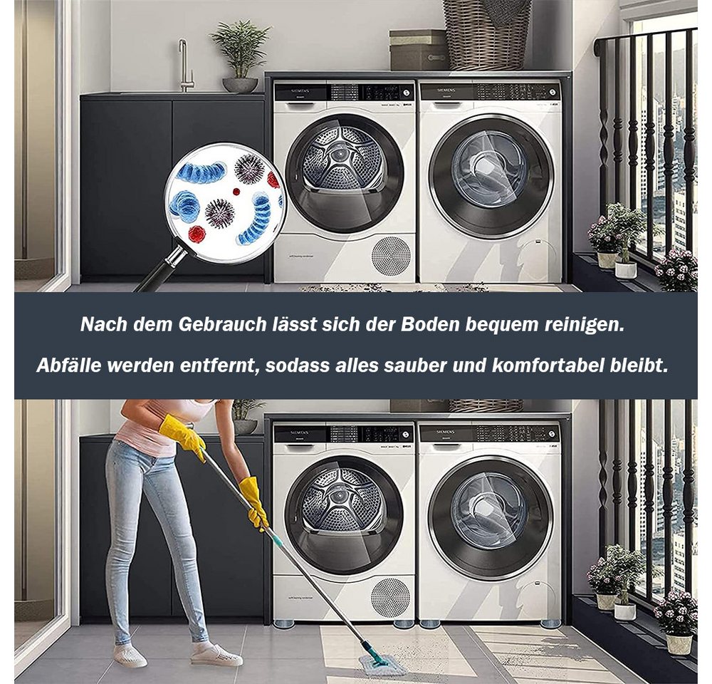 TUWENA Vibrationsdämpfer 4 Stück Anti Vibration Waschmaschine Füße, Universal Antirutschmatte, Vibration Dämpfer Pads für Waschmaschine/Trockner/Möbel – Bild 5 von 5