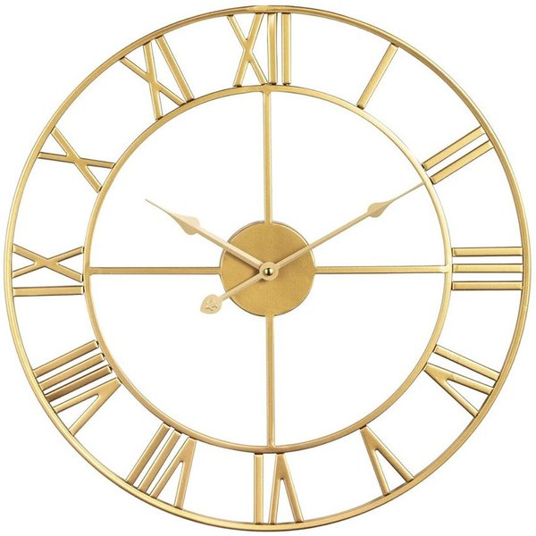 TUWENA Wanduhr Große Wanduhr,40/50cm Ohne TickgeräUsche Römische Ziffer Quarz Wanduhr (Betriebene Wanduhr Einfach Lesen für Zuhause Schlafzimmer Büro Schule)