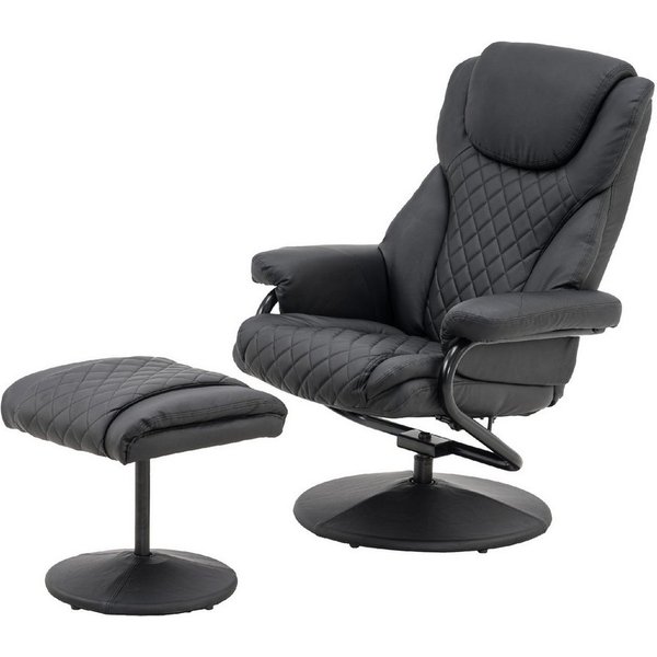 MCombo TV-Sessel Mcombo Relaxsessel mit Hocker 9022, 360°drehbarer mit Liegefunktion