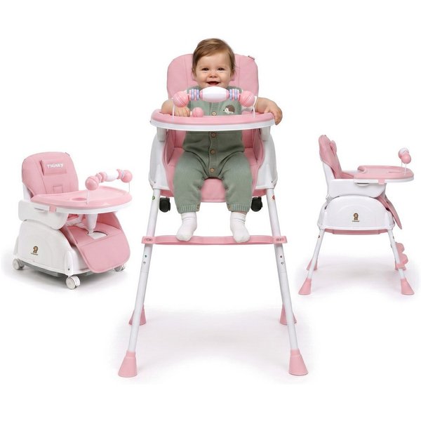 TWINKY Kinderklappstuhl Kinder-Esstuhl, 2 in 1 Hochstuhl baby, Kinderklappstuhl, 3 in 1