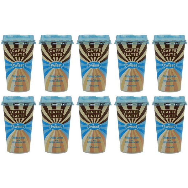 twisst Kaffee, Twisst Caffee Latte Cup mit cremiger Alpenmilch 230ml 10er Pack
