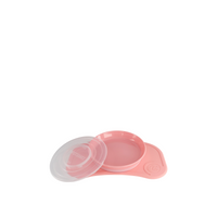 TWISTSHAKE Click Mat Mini mit Teller, sicher und schadstofffrei (Rosa)