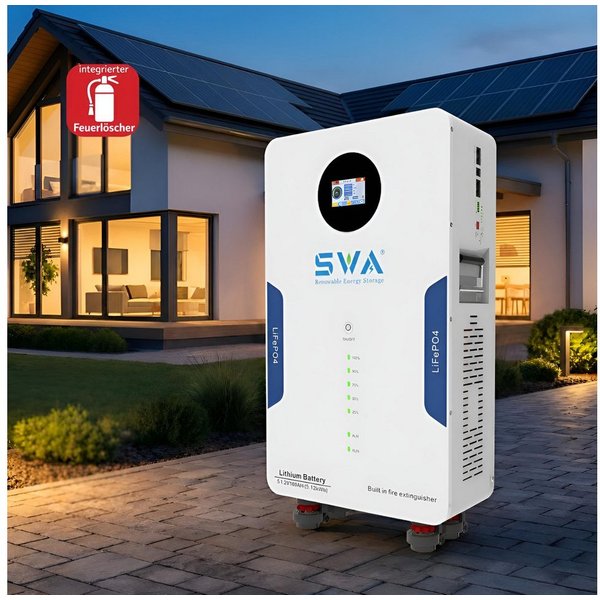 TZIpower 5,12kWh 10,24kWh 16,07kWh 48V/51,2V PV Solarspeicher LiFePO4 Solarakkus (48 V)