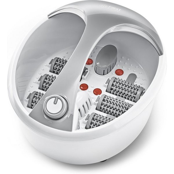 TZS FIRST AUSTRIA Fußmassagegerät mit Massagefunktion, 450W, bis 45°C, 6 Massagewalzen, Fußbad mit Infrarot- und Heizfunktion, Griff, Aromabox
