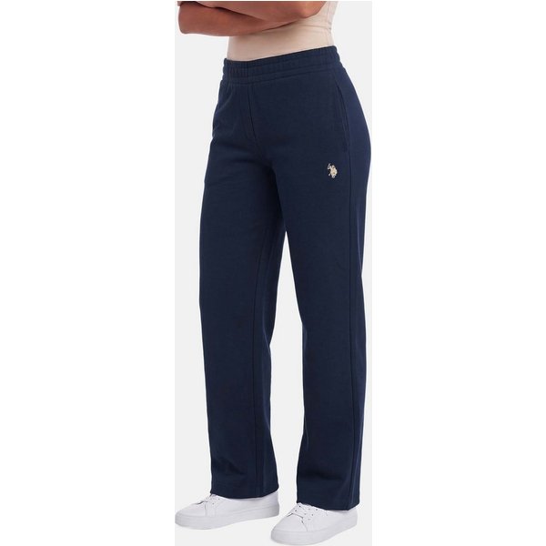 U.S. Polo Assn. Jogginghose mit geradem Bein und elastischem Bund Weiche Damen-Sweathose mit Seitentaschen und bequemer Passform