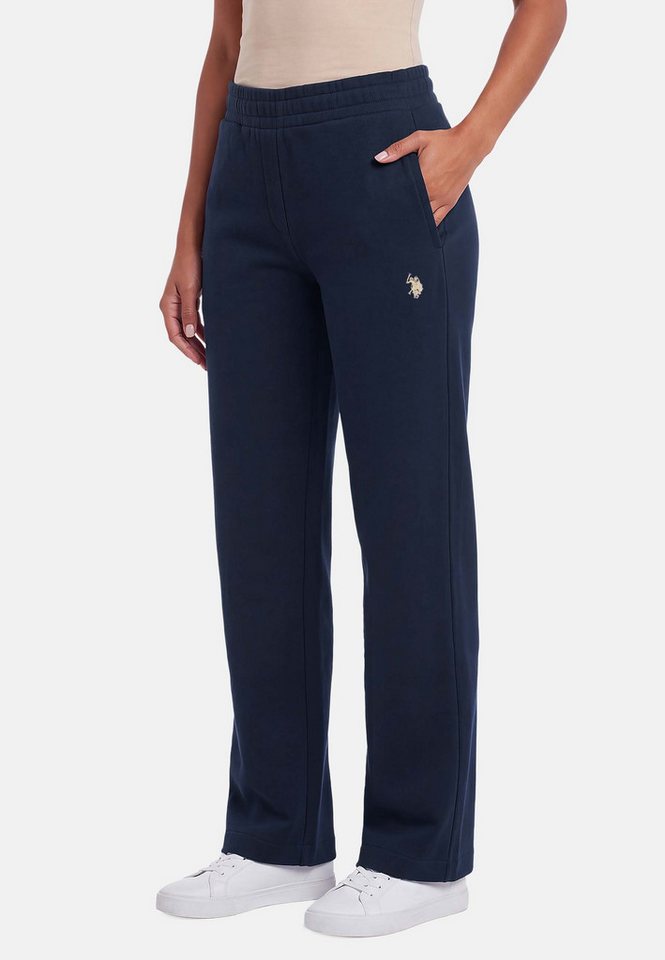 U.S. Polo Assn. Jogginghose mit geradem Bein und elastischem Bund Weiche Damen-Sweathose mit Seitentaschen und bequemer Passform – Bild 2 von 5