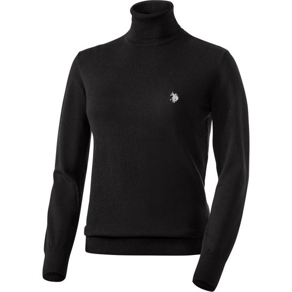 U.S. Polo Assn. Rollkragenpullover bequem, atmungsaktiv, mit hohem Baumwollanteil
