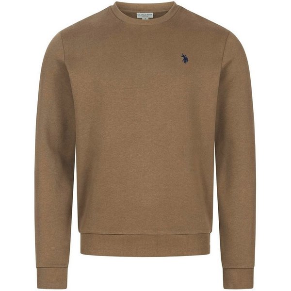 U.S. Polo Assn. Rundhalspullover USJaxxon – Herren Sweatshirt mit Rundhalsausschnitt Weiche Baumwollmischung, formstabil und mit Logo-Stickerei