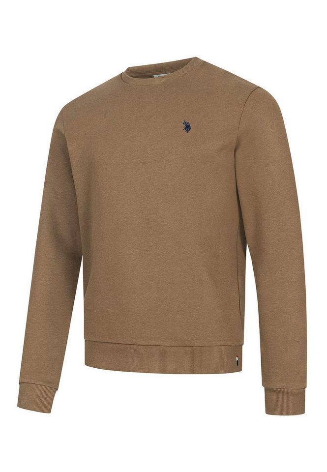 U.S. Polo Assn. Rundhalspullover USJaxxon – Herren Sweatshirt mit Rundhalsausschnitt Weiche Baumwollmischung, formstabil und mit Logo-Stickerei – Bild 2 von 4