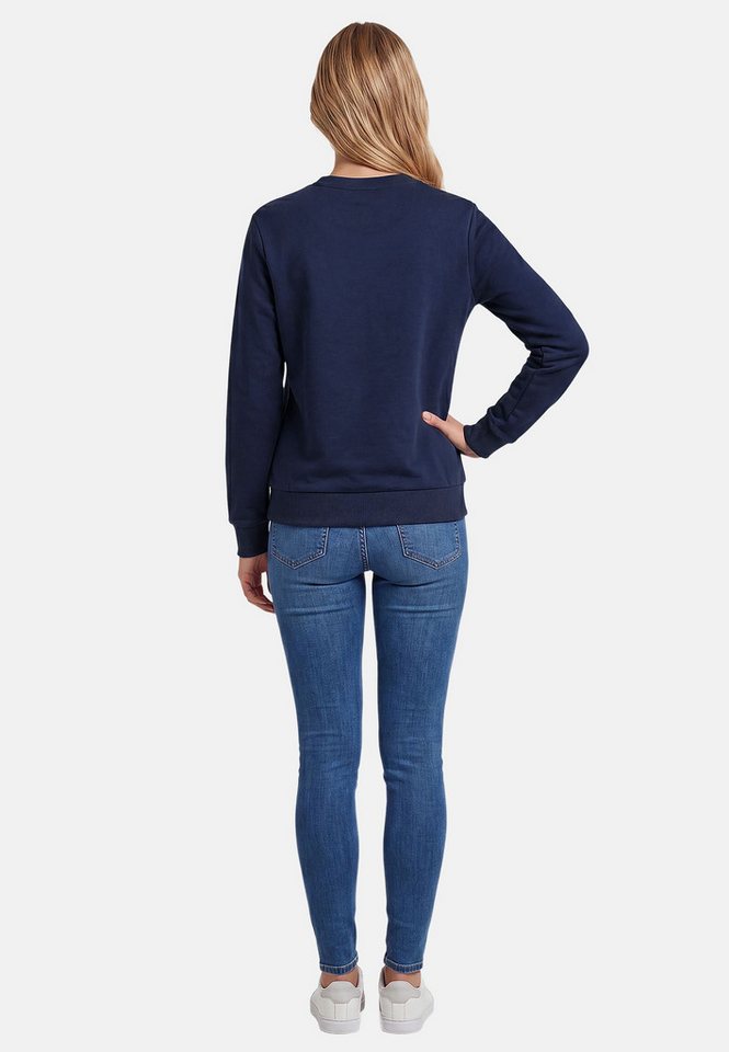U.S. Polo Assn. Rundhalspullover USZoee – Damen Sweatshirt mit Rundhalsausschnitt Weiche Baumwollmischung, femininer Schnitt und Logo-Stickerei – Bild 4 von 5