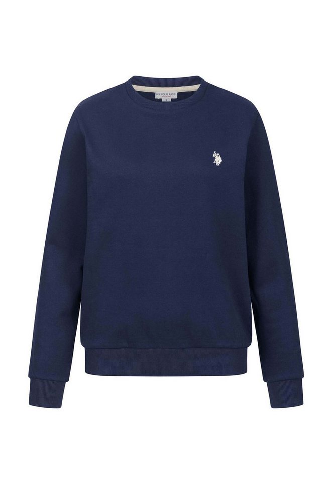 U.S. Polo Assn. Rundhalspullover USZoee – Damen Sweatshirt mit Rundhalsausschnitt Weiche Baumwollmischung, femininer Schnitt und Logo-Stickerei – Bild 5 von 5