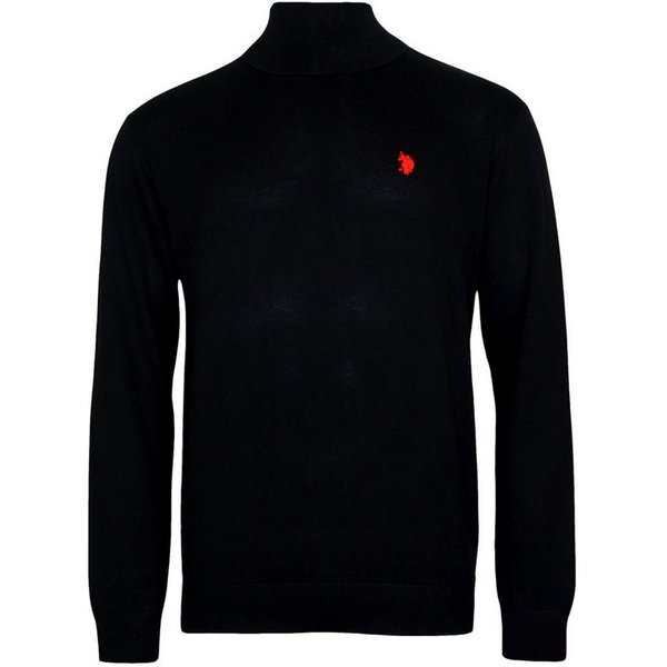 U.S. Polo Assn. Strickpullover Pullover Rollkragen Feinstrick (1-tlg)